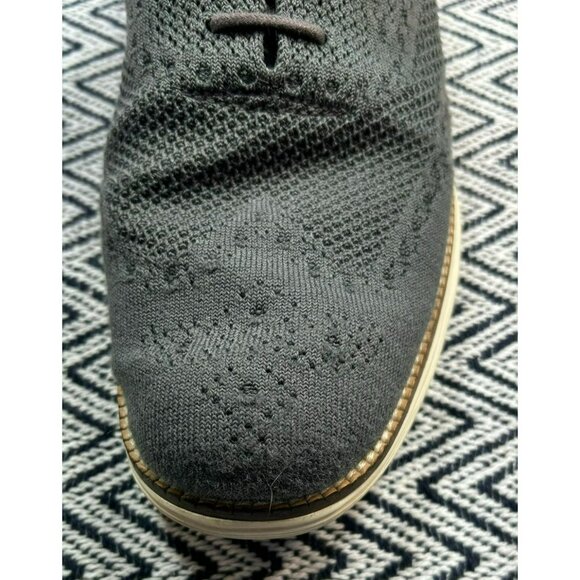 Cole Haan Men\'s Original Grand Stitchlite Oxfords Size 11 Gray Knit With Leather